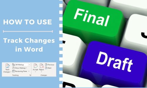 how to use track changes in word